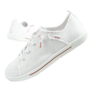 Buty Skechers B.Cute 2.0 Bobs 114150/WHT białe. Białe trampki bez wzorów, z materiału, bez zapięcia. Za 365,58 zł.