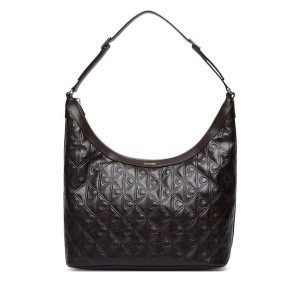 Torebka Calvin Klein. Brązowe torebki klasyczne Calvin Klein, bez wzorów, bez dodatków. Za 649,99 zł.