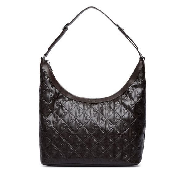 Torebka Calvin Klein. Brązowe torebki klasyczne Calvin Klein, bez wzorów, bez dodatków. Za 584,99 zł.