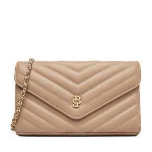 Torebka Badura. Brązowe torebki wieczorowe Badura, bez wzorów, bez dodatków. Za 129,99 zł.