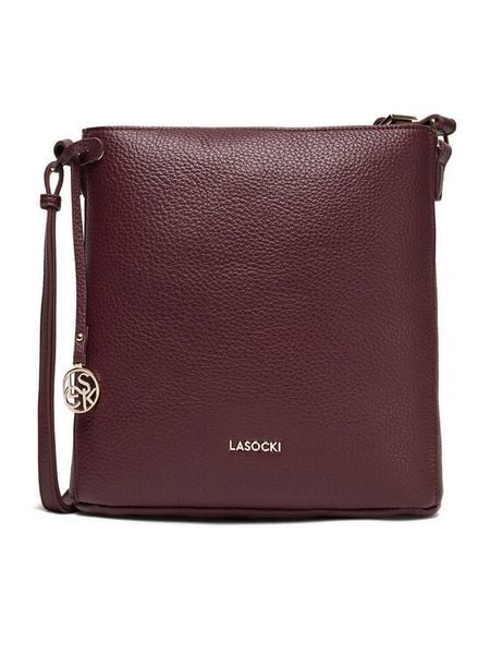 Lasocki Torebka LSK-K-031-06 Fioletowy. Fioletowe listonoszki Lasocki, bez wzorów, z materiału, bez dodatków. Za 169,99 zł.