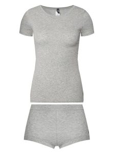 Polo Ralph Lauren Piżama 4P0719 Szary Regular Fit. Szare piżamy Polo Ralph Lauren, bez wzorów, z bawełny, bez ramiączek. Za 509,99 zł.