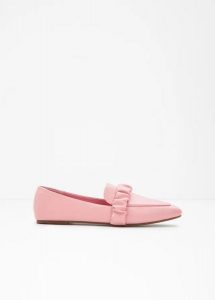 Loafersy. Czerwone balerinki bonprix, bez wzorów, bez obcasa, bez zapięcia. Za 54,99 zł.