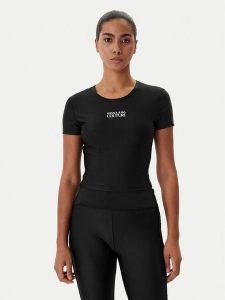 Versace Jeans Couture T-Shirt 80HAH6A2 J0128 Czarny Slim Fit. Czarne t-shirty Versace Jeans Couture, xs, bez wzorów, z jeansu, bez kołnierzyka, bez ramiączek. Za 245,99 zł.