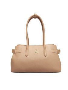 Patrizia Pepe Torebka 8B0305/L162 Beżowy. Brązowe kuferki Patrizia Pepe, bez wzorów, ze skóry, bez dodatków. Za 1 709,00 zł.