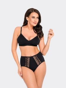 Figi Model BBL 199 Black - Babell. Czarne figi Babell, bez wzorów, z bawełny. Za 68,91 zł.