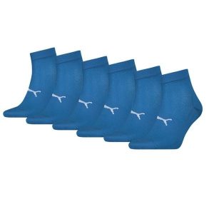 Skarpety Puma Sport Quarter Light, 6 pary niebieski. Niebieskie skarpetki Puma, bez wzorów, z elastanu. Za 162,99 zł.