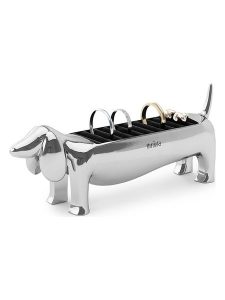 Umbra Uchwyt "Dachsie" w kolorze srebrnym na pierścionki - 15 x 6 x 4 cm rozmiar: onesize. Szare pierścionki Umbra, metalowe. Za 43,68 zł.