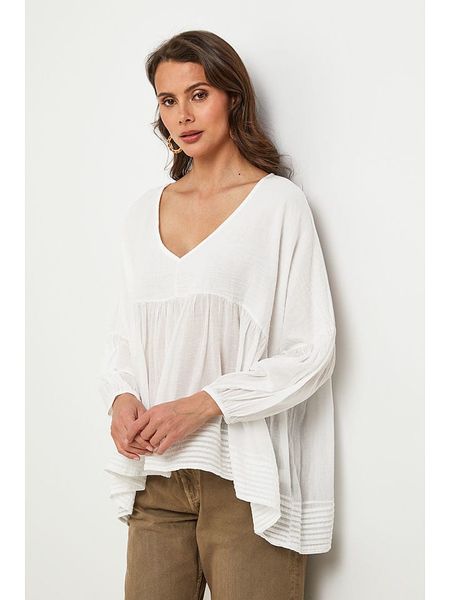 Lin Passion Bluzka w kolorze białym rozmiar: 34/36. Białe bluzki Lin Passion, bez wzorów, z bawełny, klasyczne, bez kołnierzyka, bez ramiączek. Za 91,99 zł.