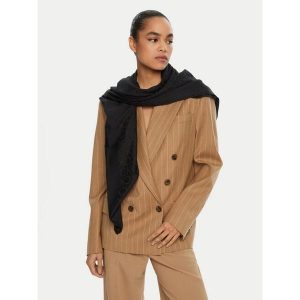 Chusta Calvin Klein. Czarne apaszki i chusty Calvin Klein, bez wzorów. Za 269,99 zł.