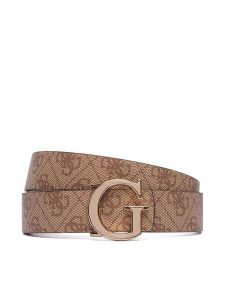 Guess Pasek Damski BW9498 P6430 Brązowy. Brązowe paski Guess, z aplikacjami, ze skóry. Za 234,99 zł.