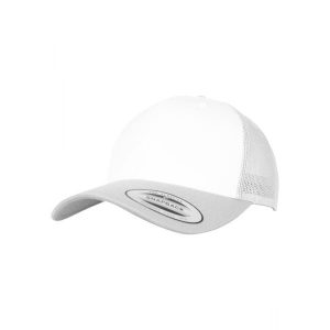 Czapka Flexfit retro colored front. Białe czapki FLEXFIT, bez wzorów, z bawełny, klasyczne. Za 87,50 zł.