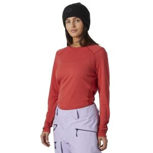 Koszulka termoaktywna z długim rękawem damska Helly Hansen Lifa Active Crew. Czerwone koszule nocne Helly Hansen, bez wzorów, bez ramiączek. Za 152,99 zł.