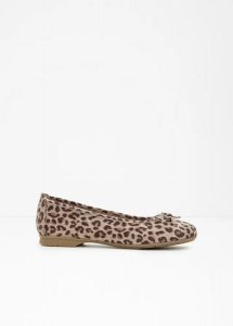 Baleriny Jana. Brązowe balerinki bonprix, bez wzorów, bez obcasa, bez zapięcia. Za 149,99 zł.