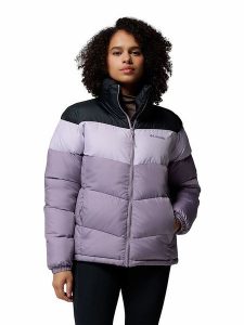 Columbia Kurtka zimowa "Puffect II" w kolorze fioletowym rozmiar: M. Różowe kurtki Columbia, na zimę, m, bez wzorów, z puchu, bez kaptura. Za 299,95 zł.