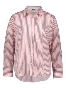 ONLY Koszula w kolorze jasnoróżowo-bordowym rozmiar: XL. Różowe koszule ONLY, xl, bez wzorów, bez kołnierzyka, bez ramiączek. Za 75,34 zł.