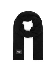 Guess Szalik AW5632 VIS03 Czarny. Czarne rękawiczki Guess, z aplikacjami, z wiskozy. Za 234,99 zł.