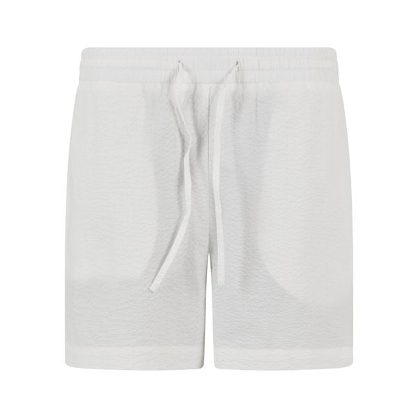 Szorty damskie z materiału Seersucker Urban Classics. Białe szorty Urban Classics, bez wzorów, z bawełny. Za 170,50 zł.