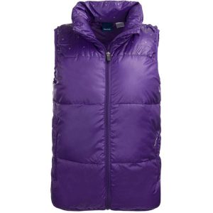 Damska kamizelka Reebok pikowana, fioletowa XS. Fioletowe kamizelki Reebok, xs, bez wzorów, z puchu, bez kołnierzyka, bez ramiączek, bez kaptura. Za 186,99 zł.