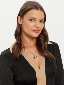 Guess Naszyjnik JUBN04 690JW Złoty. Żółte naszyjniki Guess, złote. Za 189,99 zł.