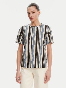 Weekend Max Mara T-Shirt Cadine 2515971012 Kolorowy Regular Fit. T-shirty Weekend Max Mara, xs, bez wzorów, z bawełny, bez kołnierzyka, bez ramiączek. Za 269,99 zł.