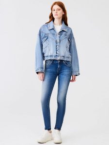 LTB Dżinsy - Skinny fit - w kolorze niebieskim rozmiar: W33/L36. Niebieskie jeansy LTB, z aplikacjami, ze skóry. Za 109,78 zł.
