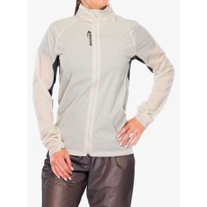 Kurtka wiatrówka damska Inov-8 Windshell Pro. Szare kurtki Inov-8, bez wzorów, z softshellu, bez kaptura. Za 371,99 zł.