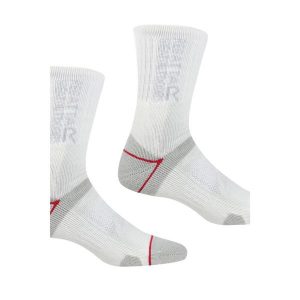 Skarpety do chodzenia damskie Blister Protect II 2-pak. Szare skarpetki Regatta, bez wzorów. W wyprzedaży za 49,99 zł.