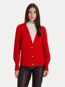 Morgan Sweter 252-MGOJI Czerwony Regular Fit. Czerwone swetry klasyczne Morgan, s, z syntetyku, bez kołnierzyka. Za 359,99 zł.