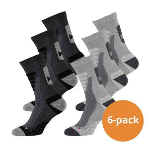 Skarpety turystyczne Xtreme 6-pack Multi szary. Szare skarpetki XTREME SOCKSWEAR, bez wzorów. Za 194,99 zł.