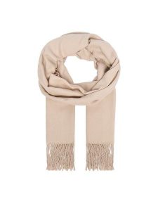 Nine West Szalik CEO-NW-W4-002-AW25 Beżowy. Brązowe rękawiczki Nine West, bez wzorów, z materiału. Za 59,99 zł.