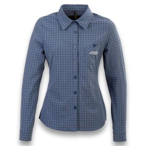 Koszula Ande Arizona M/L Damskie. Niebieskie koszule Ande, l, bez wzorów, z elastanu, bez kołnierzyka, bez ramiączek. Za 313,99 zł.