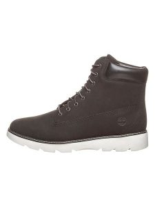 Timberland Skórzane botki "Keeley Field" w kolorze czarnym rozmiar: 40. Czarne botki Timberland, bez wzorów, bez obcasa, bez zapięcia. Za 406,45 zł.