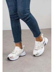 C'M Sneakersy w kolorze białym rozmiar: 38. Białe trampki C'M, bez wzorów, bez zapięcia. Za 154,95 zł.