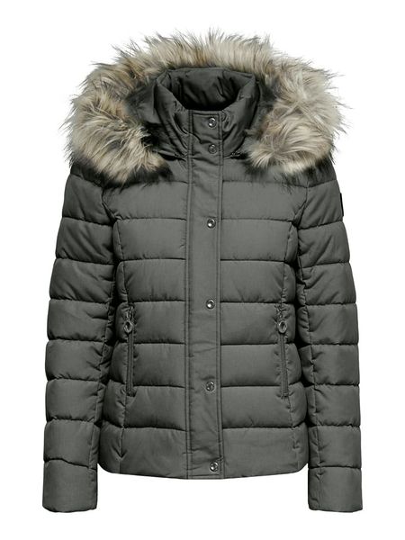 ONLY Kurtka zimowa w kolorze szarym rozmiar: L. Szare kurtki ONLY, na zimę, l, bez wzorów, z puchu, bez kaptura. Za 227,31 zł.
