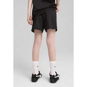 Młodzieżowe szorty Essentials Script PUMA Black. Czarna szorty Puma, bez wzorów, z gumy, młodzieżowe. Za 99,00 zł.