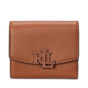 Portfel LAUREN RALPH LAUREN. Brązowe portfele Lauren Ralph Lauren, bez wzorów. Za 399,99 zł.