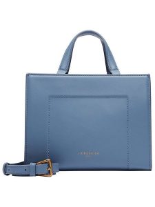 LIEBESKIND BERLIN Skórzana torebka w kolorze błękitnym - 24 x 17,5 x 9,5 cm rozmiar: onesize. Niebieskie torebki klasyczne Liebeskind Berlin, bez wzorów, z materiału, przez ramię, bez dodatków. Za 571,03 zł.