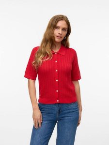 Vero Moda Kardigan w kolorze czerwonym rozmiar: S. Czerwone kardigany Vero Moda. Za 79,21 zł.