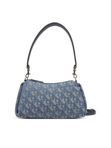 Calvin Klein Jeans Torebka Ckj Monogram Drop Sm Shoulder Ba LV04K3142G Niebieski. Niebieskie torebki klasyczne Calvin Klein Jeans, bez wzorów, z jeansu, bez dodatków. Za 309,99 zł.