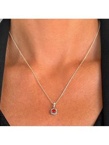 OR Carats Złota zawieszka z elementem ozdobnym rozmiar: onesize. Czerwone zawieszki OR Carats, z rubinem, srebrne. Za 565,99 zł.