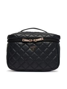 Guess Kosmetyczka Juliet Travel TWQN24 56039 Czarny. Czarne torebki klasyczne Guess, z aplikacjami, bez dodatków. Za 344,99 zł.
