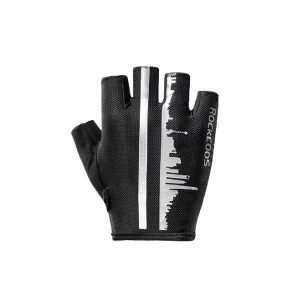 Rękawiczki rowerowe HF City HF S252. Czarne rękawiczki ROCKBROS, bez wzorów. Za 64,99 zł.