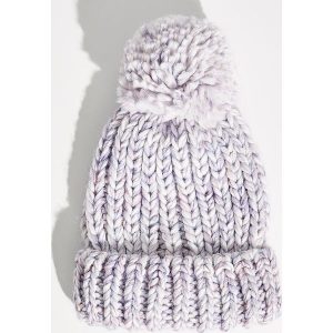 Czapka z pomponem - Fioletowy. Fioletowe czapki marki Sinsay. Za 24,99 zł.