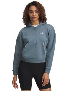 Under Armour Bluza polarowa "Rival" w kolorze szaroniebieskim rozmiar: S. Niebieskie bluzy Under Armour, s, bez wzorów, z polaru, bez kaptura. Za 170,07 zł.
