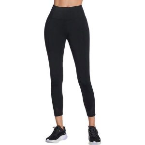 Rajstopy damskie Skechers Tempo 78 High Waisted Legging. Czarne rajstopy i pończochy Skechers, bez wzorów, z nylonu. Za 390,00 zł.
