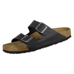 Klapki Birkenstock Arizona WB. Brązowe klapki Birkenstock, bez wzorów, z materiału, bez obcasa. Za 489,00 zł.