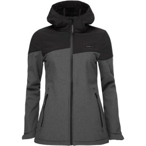 Kurtka Softshell Damska Ludysa Ciemnoszara XL - Wodoodporna i Ciepła. Szare kurtki ZUREO, na jesień, xl, bez wzorów, z softshellu, bez kaptura. Za 324,99 zł.