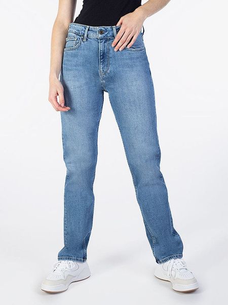 Pepe Jeans Dżinsy - Regular fit - w kolorze niebieskim rozmiar: W26. Niebieskie jeansy Pepe Jeans, z aplikacjami, z jeansu, z podwyższonym stanem. Za 160,96 zł.