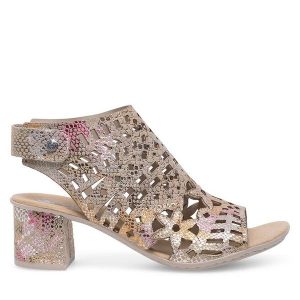 Sandały Rieker. Sandały Rieker, bez wzorów, bez obcasa, na słupku, bez zapięcia. Za 299,99 zł.